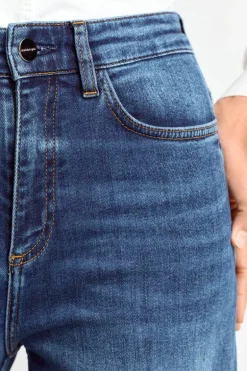 Wide Leg Denim Mit Hoher Taille