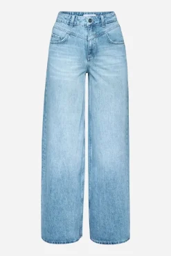 Wide Leg Denim Mit Passe